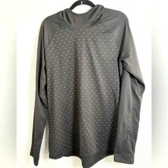 Old Navy Active Go Dry Black Long Sleeve Hoodie with White Dots - Picture 5 of 7